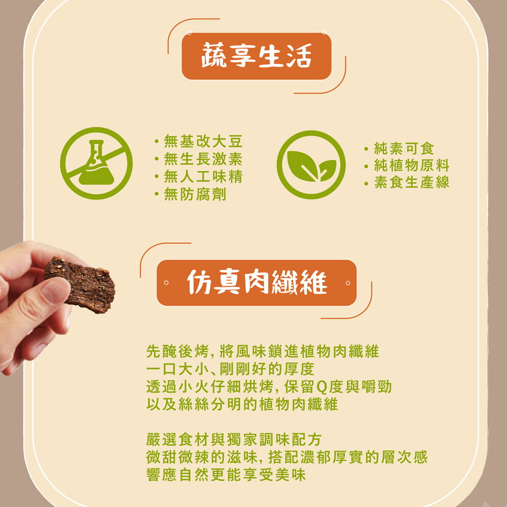 【HOYA】弘陽食品 植物肉乾_美式黑胡椒/孜然燒烤(120g) 5 04HoyaBIG84