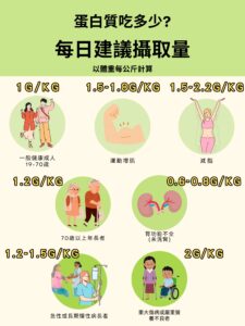 蛋白質每日攝取量